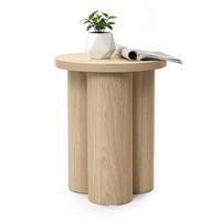 BEISTELLTISCH Rund, Holz | Ø40 x H50 cm - Braun, Holzwerkstoff (40/40/50cm) - Hometopia