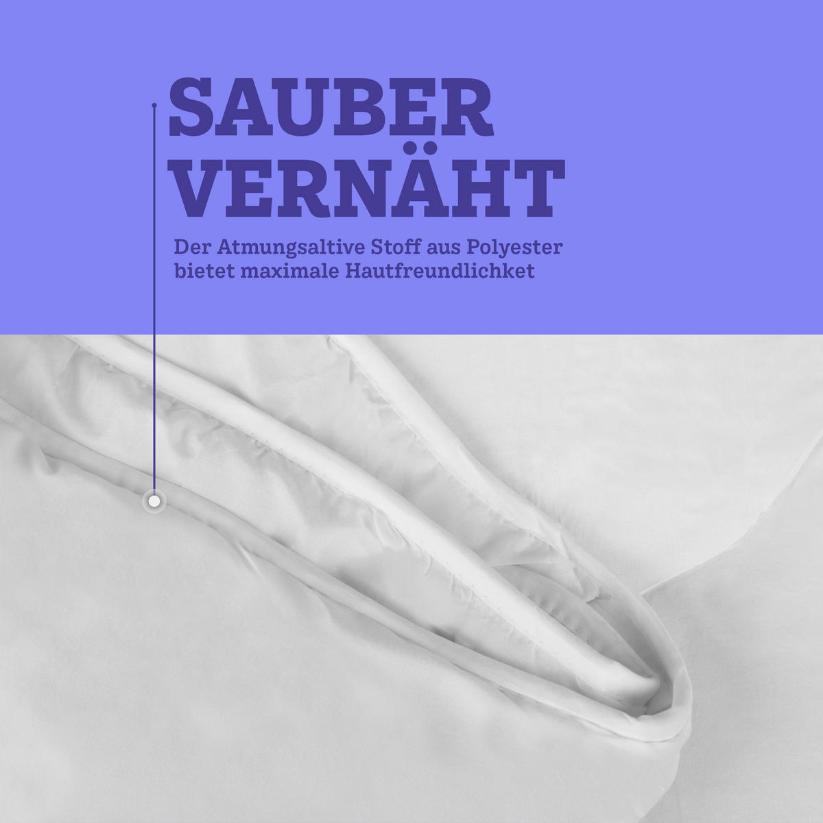 STEPPBETT Ganzjahr ca. 135 x 200 cm - Weiß, Textil (135/200cm) - Bestlivings