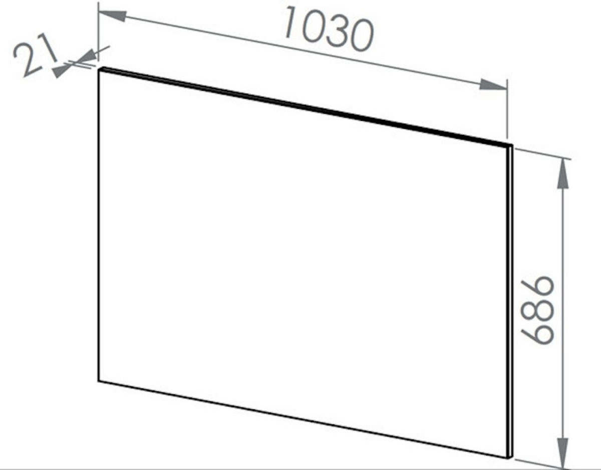 SPIEGEL Nevio Artisan Eiche 103 / 2 / 68cm - Braun, Glas (103/82/2cm) - Feldmann-Wohnen