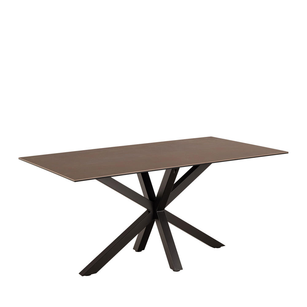 ESSTISCH - Keramik - Kastanie - Braun, Keramik (160/90/76cm) - Drawer