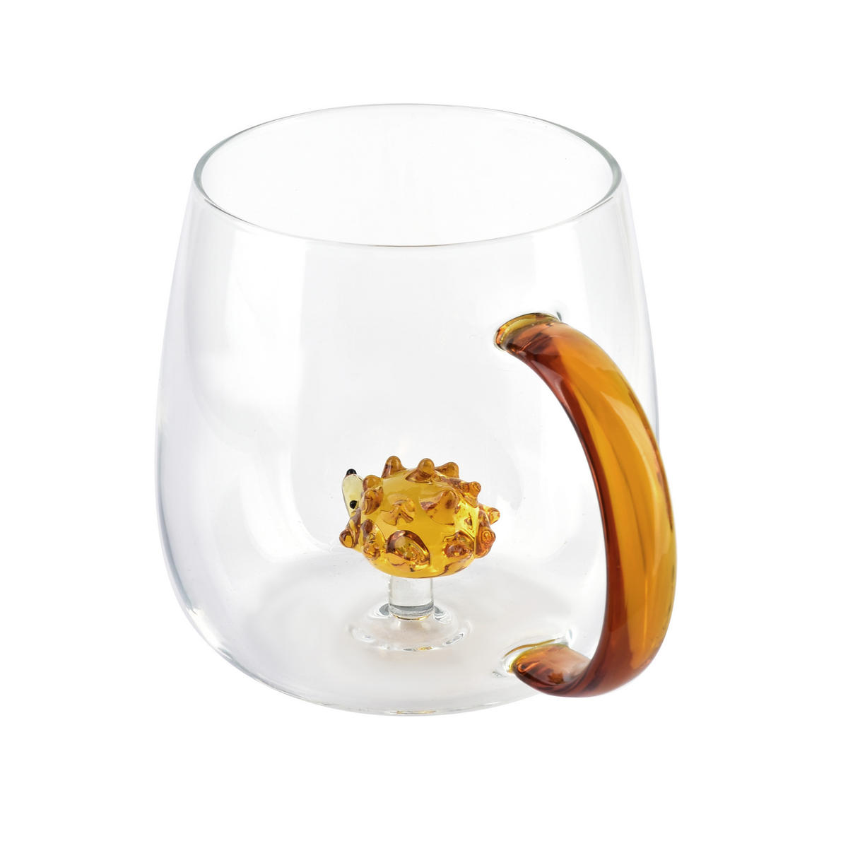 HRNEK Peter Hedgehog, borosilikátové sklo, 400 ml, 7,5/11,5/9,5 cm - průhledná, sklo (0.4L) - Mondex