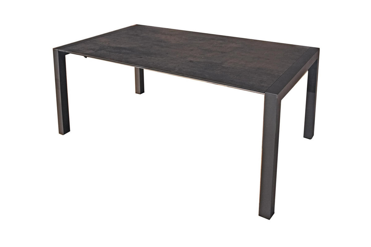 GARTEN-SITZGRUPPE Hauke 9-teilig Gartenmöbel-Set - Schwarz, Kunststoff - DELUKE