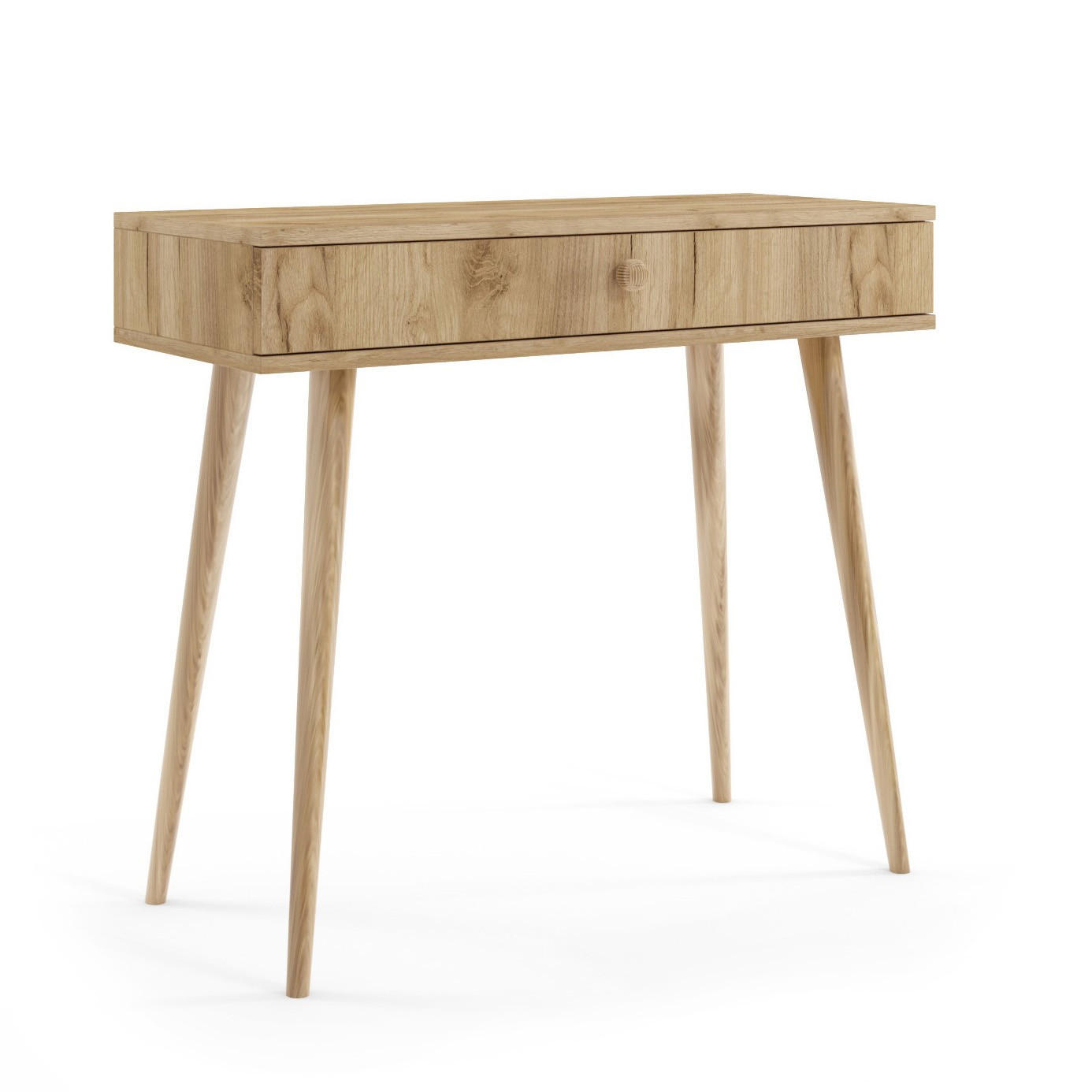 KONSOLENTISCH Ikon, Eiche Kraft, mit Schublade - Eiche Artisan, Holzwerkstoff (39/90/80cm) - Bettso