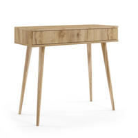 KONSOLENTISCH Ikon, Eiche Kraft, mit Schublade - Eiche Artisan, Holzwerkstoff (39/90/80cm) - Bettso