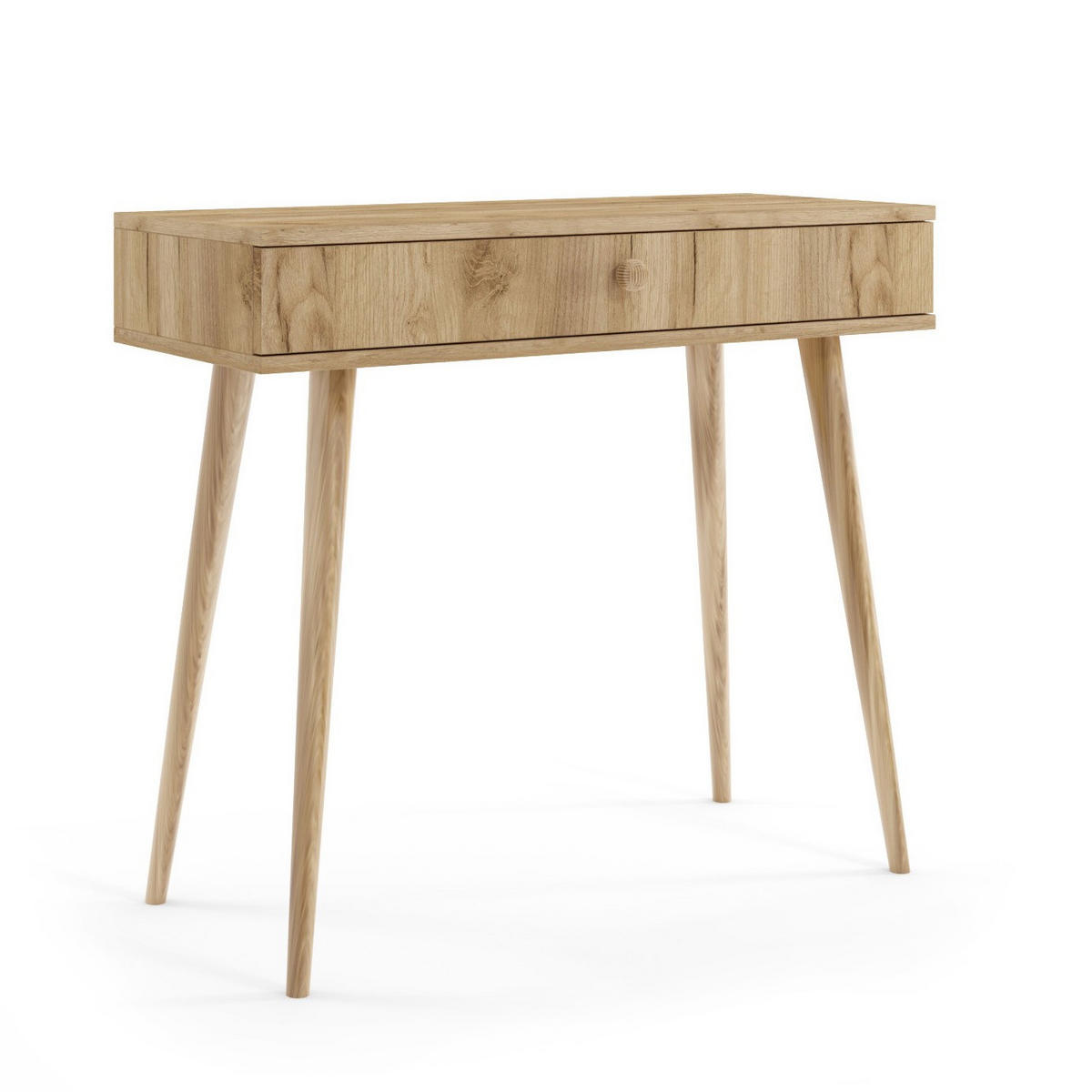 KONSOLENTISCH Ikon, Eiche Kraft, mit Schublade - Eiche Artisan, Holzwerkstoff (39/90/80cm) - Bettso