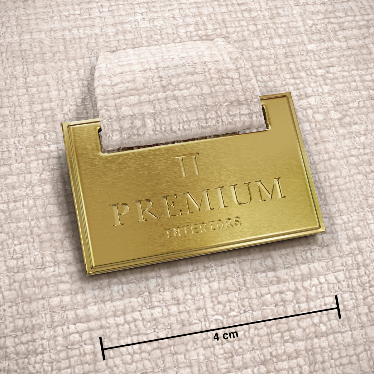 SOFA BLOOM Geprägter Samt Creme 241cm - Creme, Textil (241/69.5/94cm) - Premium Interiors