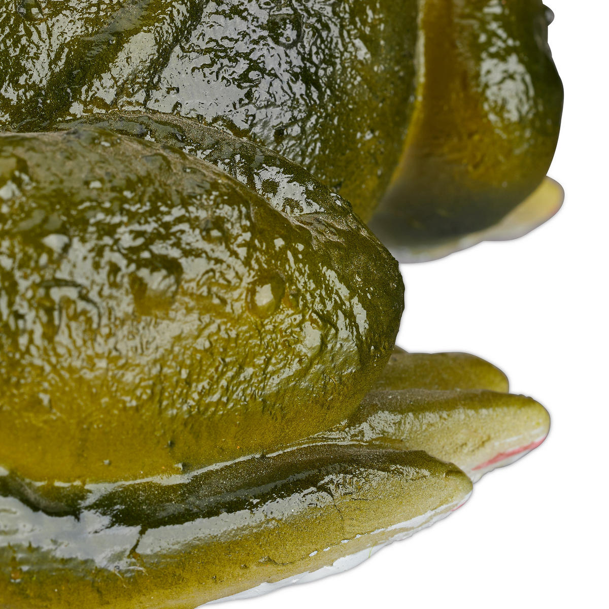 GARTENFIGUR Frosch - Dunkelgrün, Kunststoff (13.5/9/15cm) - Relaxdays