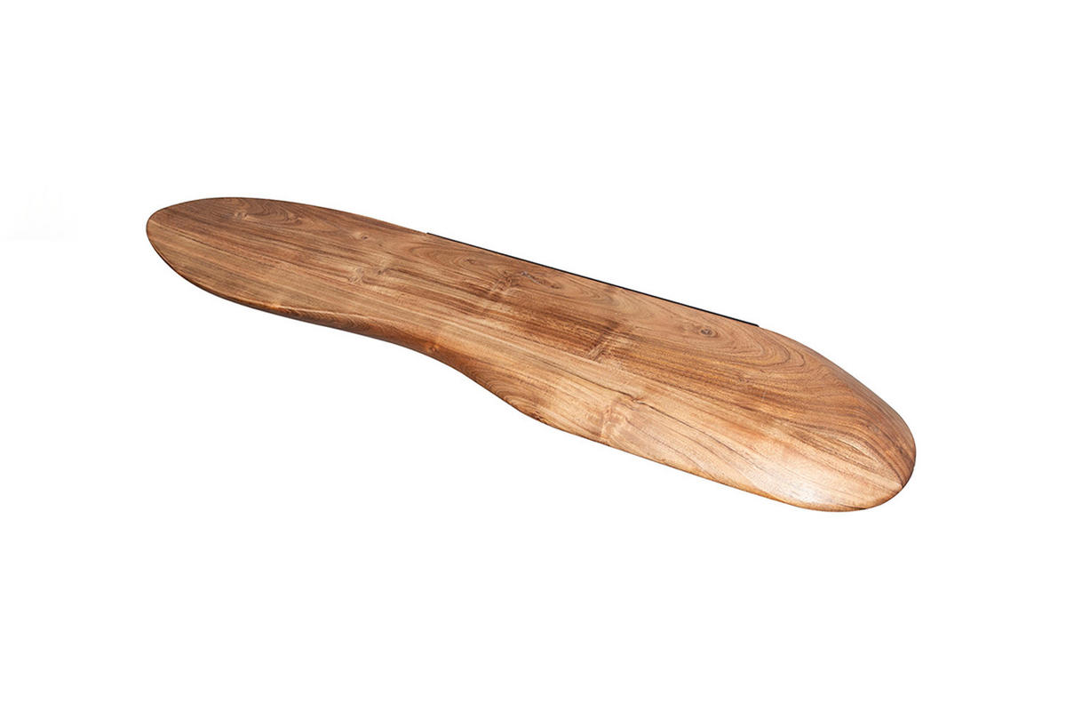WANDREGAL HUZO Holz Akazie - Naturfarben, Holz (90/4/20cm) - KAWOLA