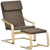 RELAXSESSELSET Braun - Braun, Kunststoff (80/99/66.5cm) - HOMCOM