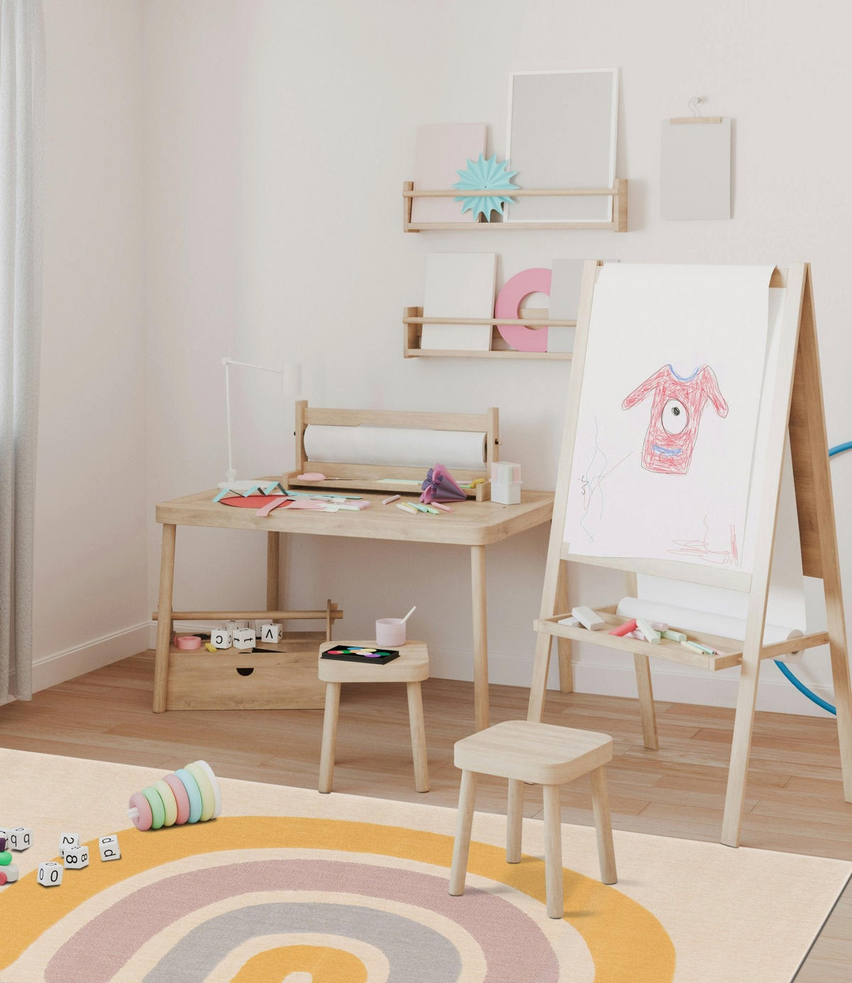 KINDERTEPPICH superweicher mehrfarbig - Multicolor, Textil (120/170cm) - AFK Living