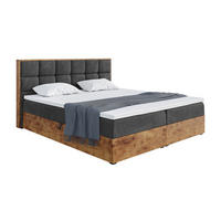 BOXBETT Lofty 1 - Schwarz, Holzwerkstoff/Textil (200/200cm) - Meblini
