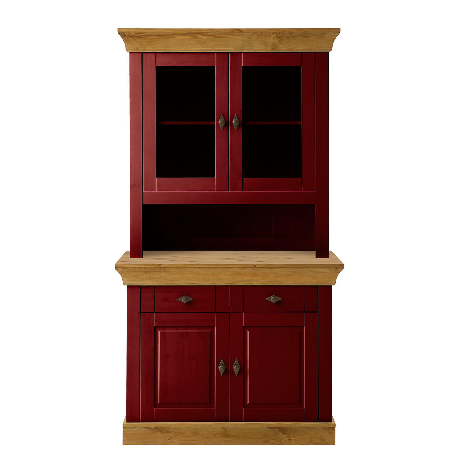 BUFFET - Kiefer massiv - Kieferfarben, Holz/Holzwerkstoff (108/197/45cm) - home24
