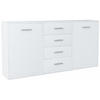 KOMMODE Bodo 2D4S Weiß 177/35/75 cm - Weiß, Holzwerkstoff (177/75/35cm)