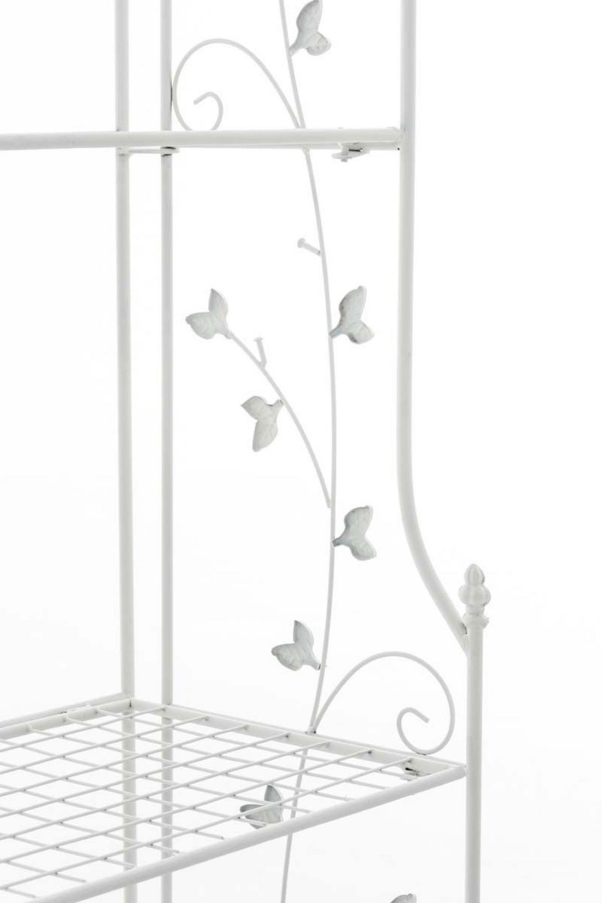 STANDREGAL Aaron weiß - Weiß, Metall (60/158/33cm) - TPFGarden