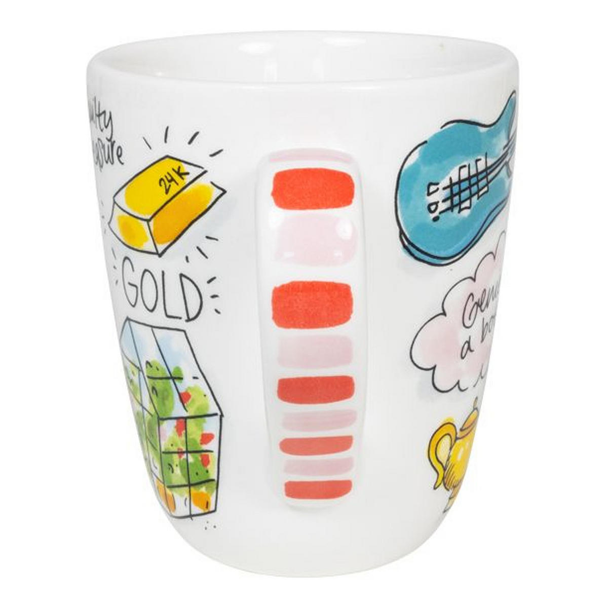 BECHER Liebesbrief G in Bunt - 350 ml - Multicolor, Keramik (0.35L) - Blond Amsterdam