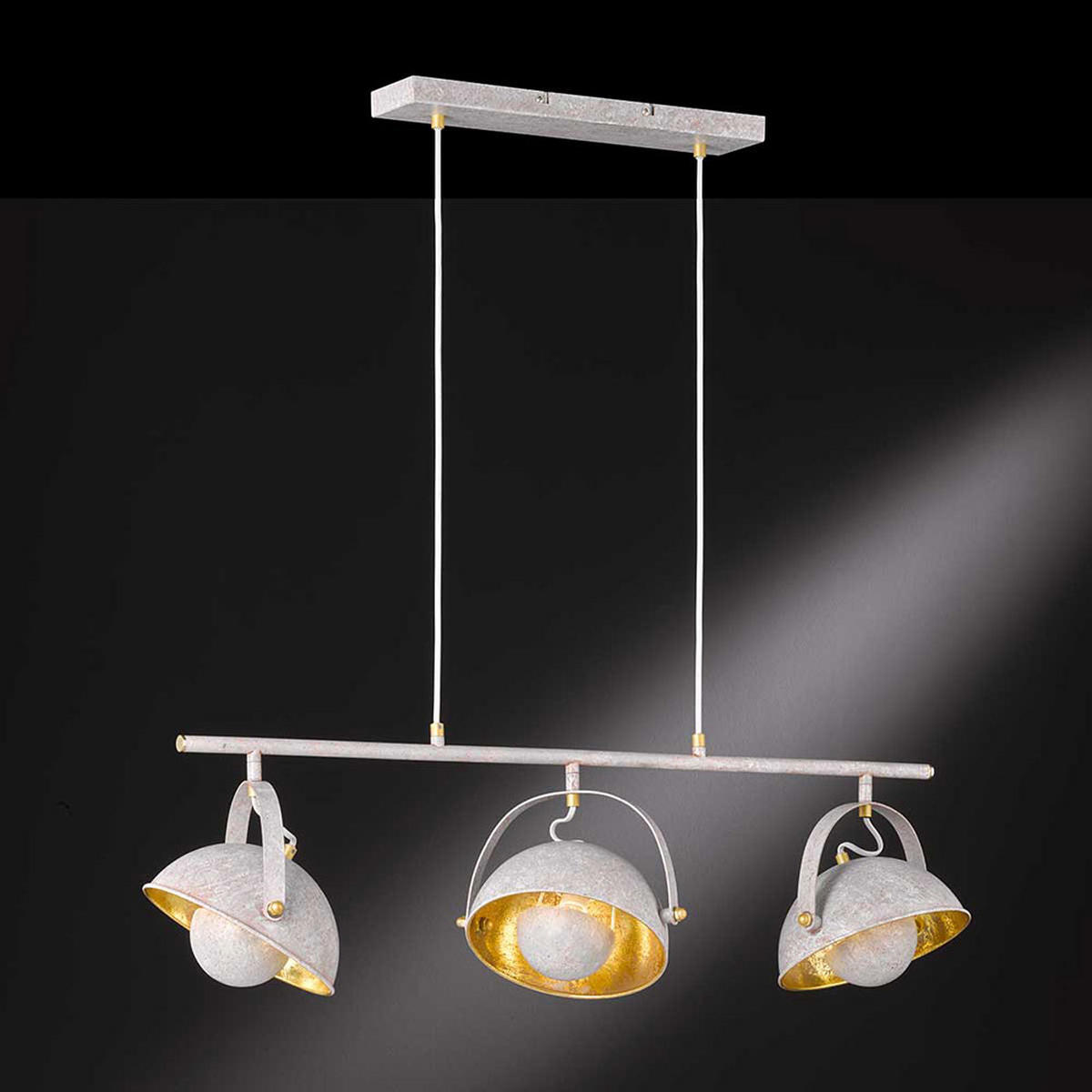LED HÄNGELEUCHTE MONA Metall Grau 3 flammig - Grau, Metall (20.8/94.8/150cm) - Wofi