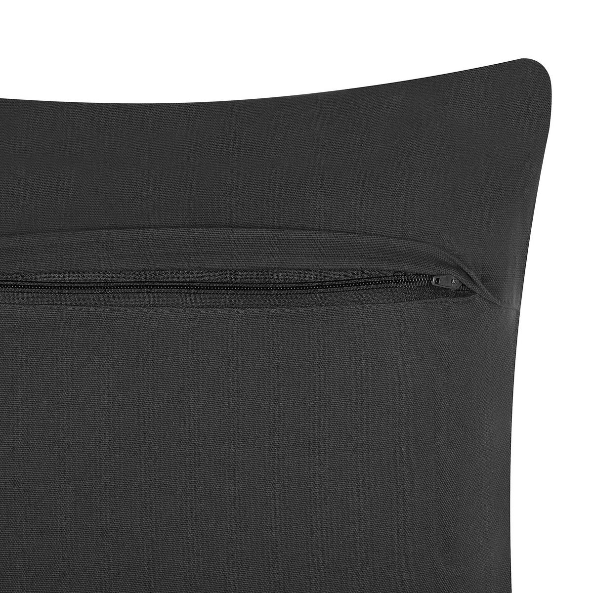 DEKOKISSEN 2er-Set Dunkelgrau 45/45 cm Lalam - Dunkelgrau, Naturmaterialien/Textil (45/45cm) - Beliani