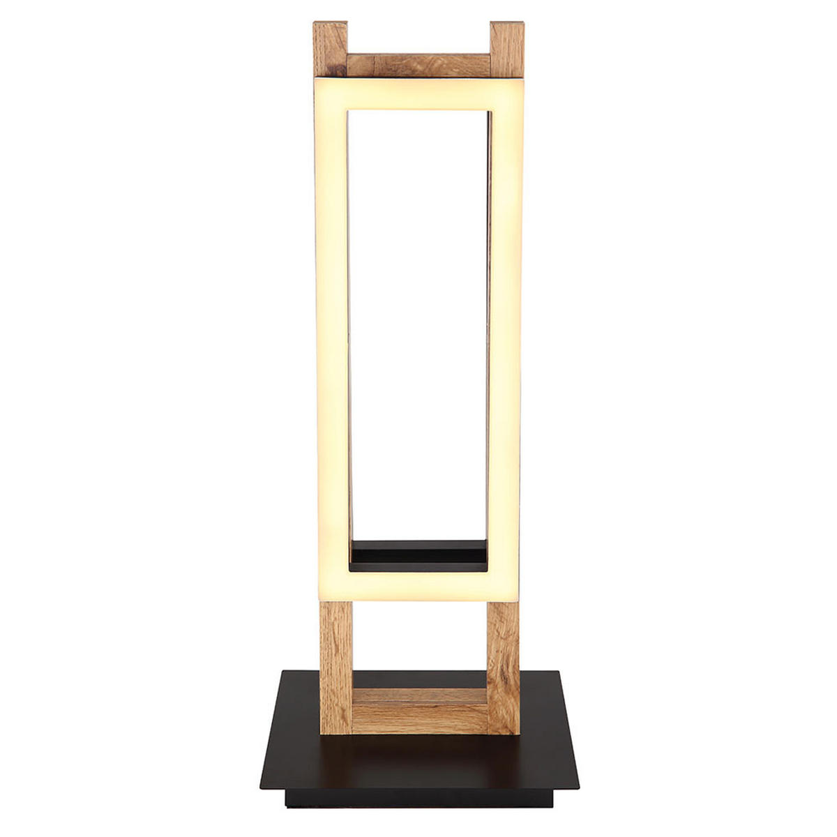 LED TISCHLEUCHTE Illa Holzoptik Braun - Braun, Kunststoff (20/15/50cm) - Globo Lighting