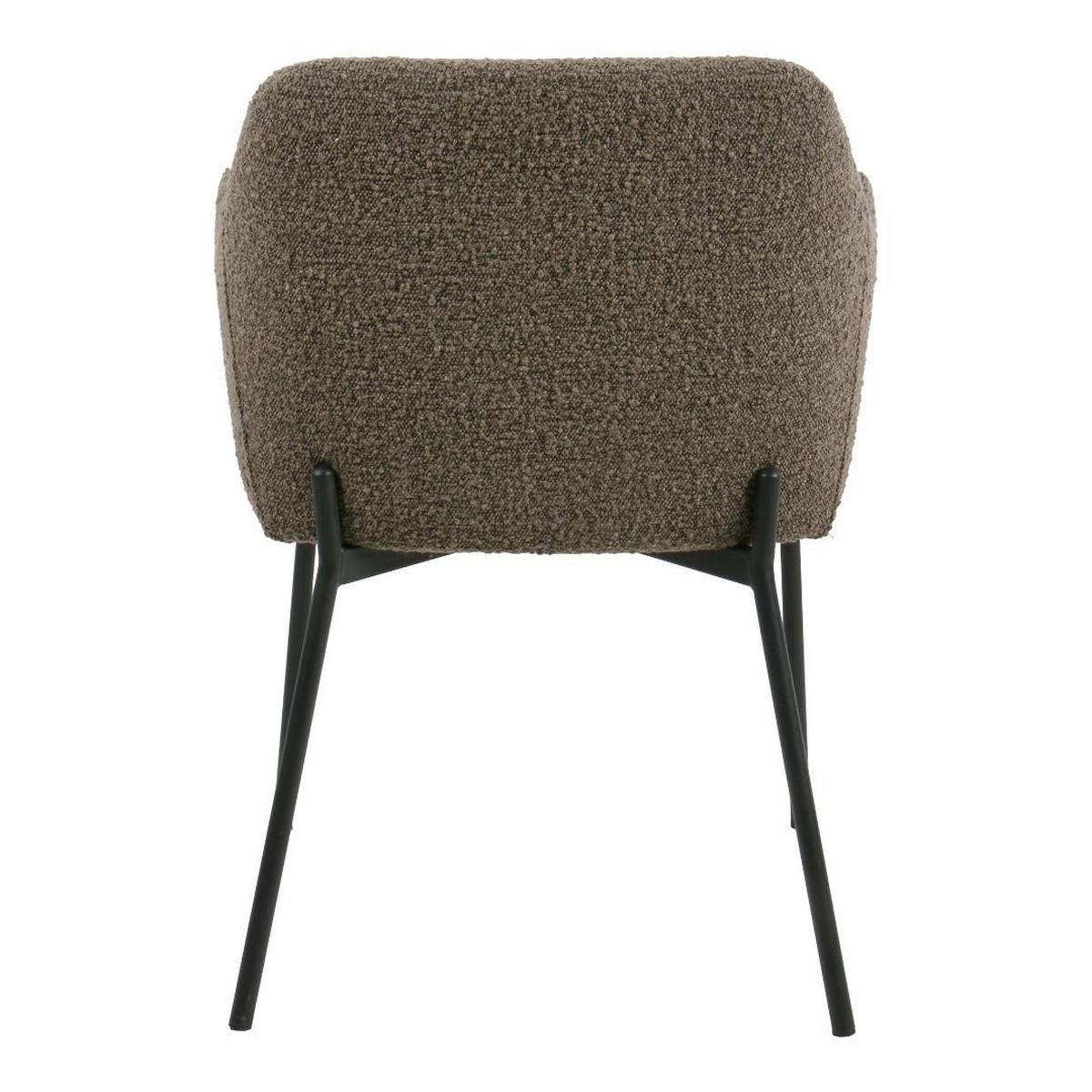 ESSZIMMERSTUHL, Alba, Braun, Metall / Polyester, 56 x 57 x 80 cm - Braun, Textil/Metall (56/80/57cm) - ebuy24