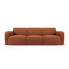 SOFA Molino aus Boucle braun 3 Sitzplätze - Braun, Textil (95/72/235cm) - Micadoni