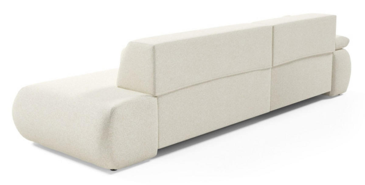 ECKSOFA Ecru PENTI Ausziehbar Mit Bettkasten Links - Ecru, Textil (286/173.5cm) - Sepro Meble