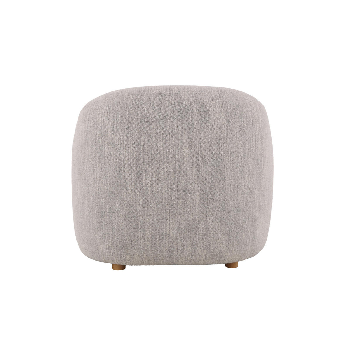 SESSEL Franz, Natur Massiveiche + hellgrauer Stoff - Grau, Holz (98/86/97cm) - WOODEK