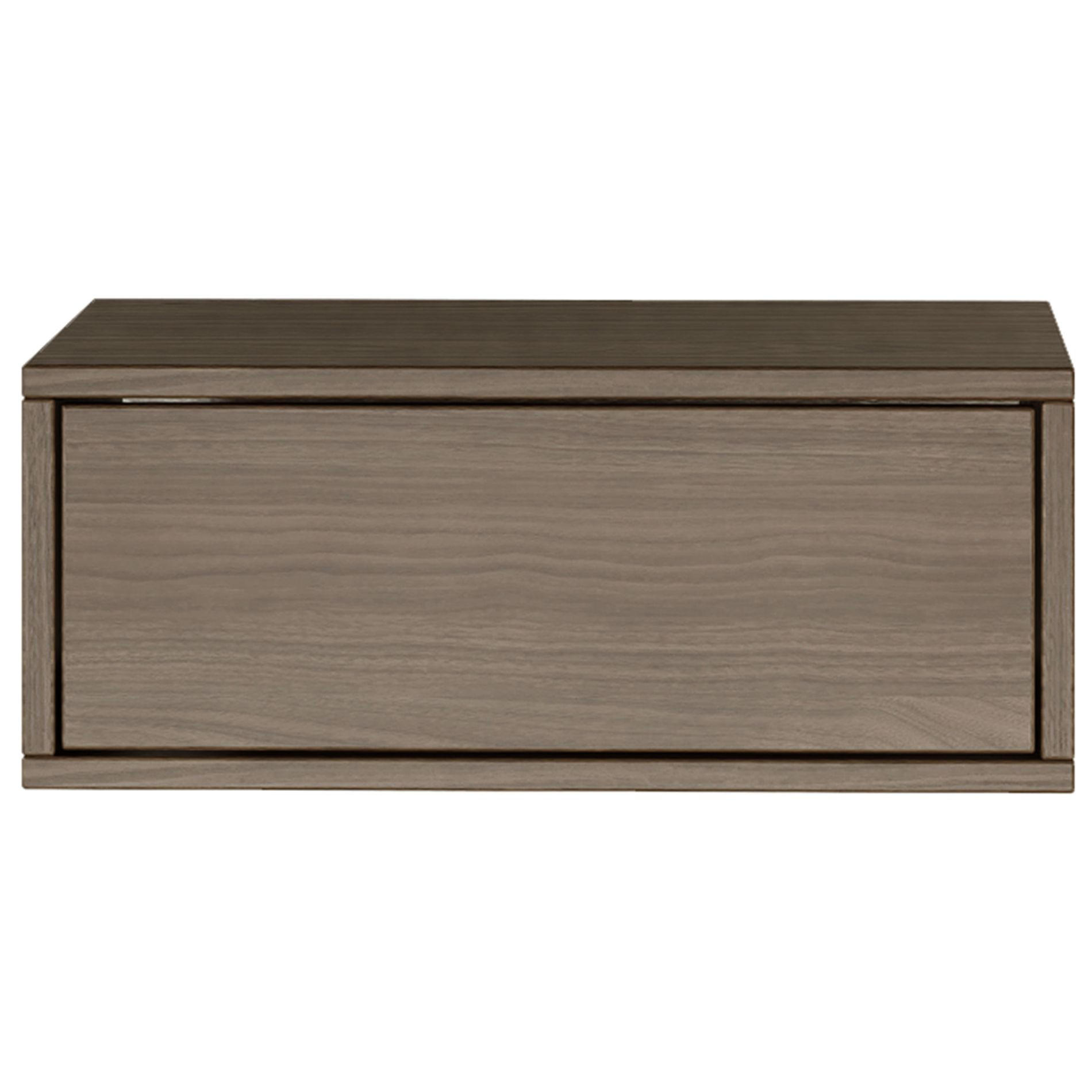 NACHTTISCH hängend Framme Walnuss Holzoptik, 50 cm - Dunkelbraun, Holzwerkstoff (50/20.8/36cm) - Selsey