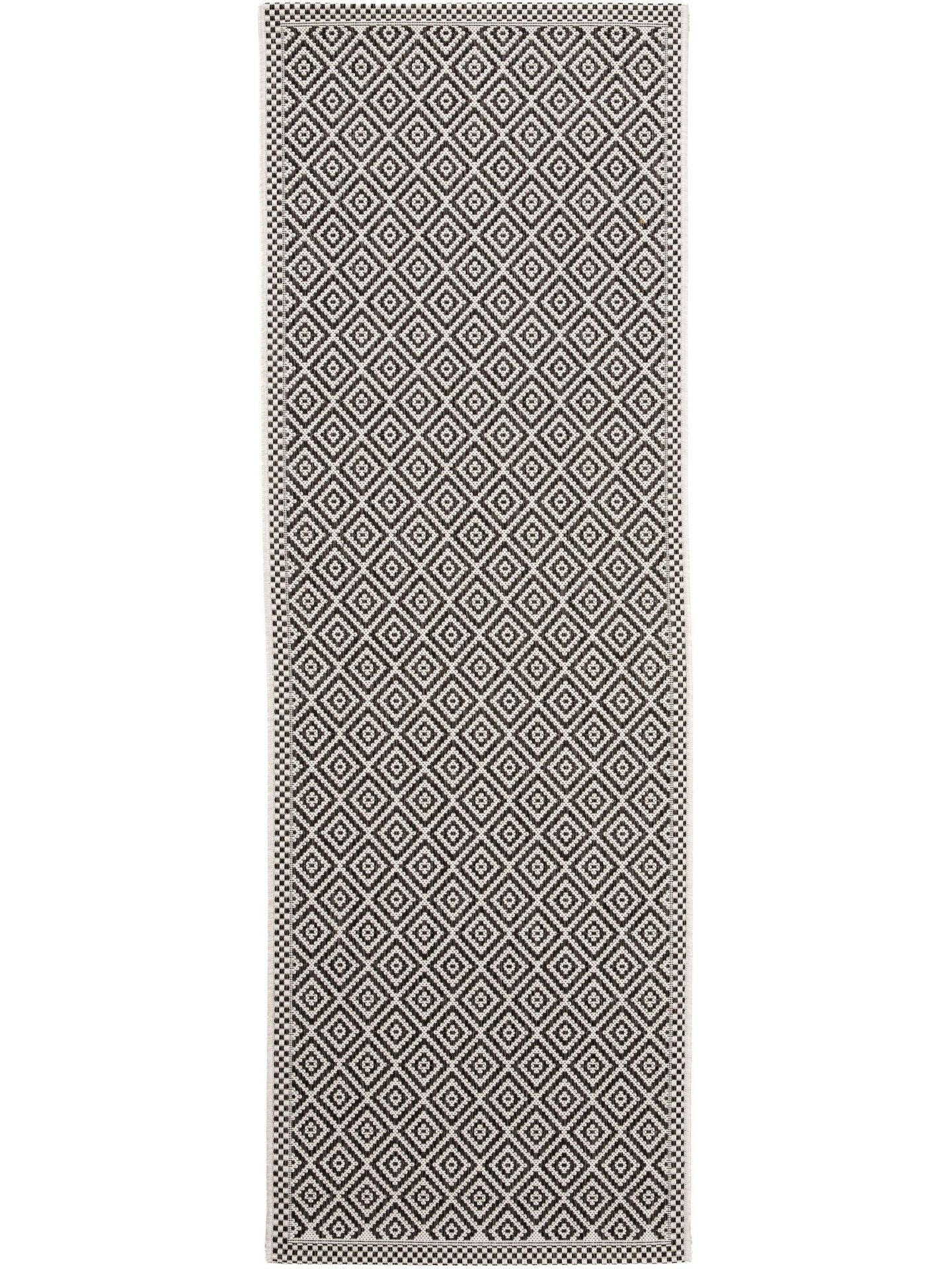 KUNSTLOFT VNITŘNÍ a venkovní běhoun Cleo Bílá/Černá 80x240 cm