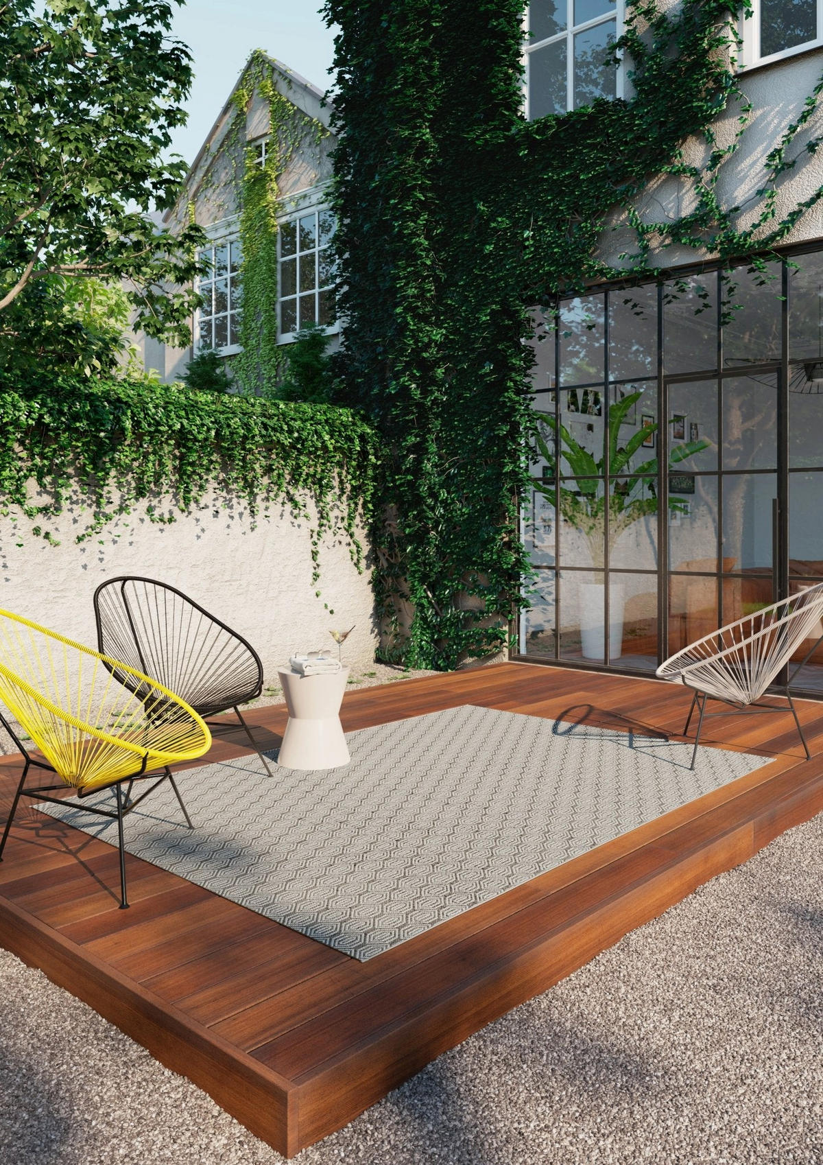 TEPPICH für Innen und Außen bruin - Braun, Textil (120/170cm) - AFK Living