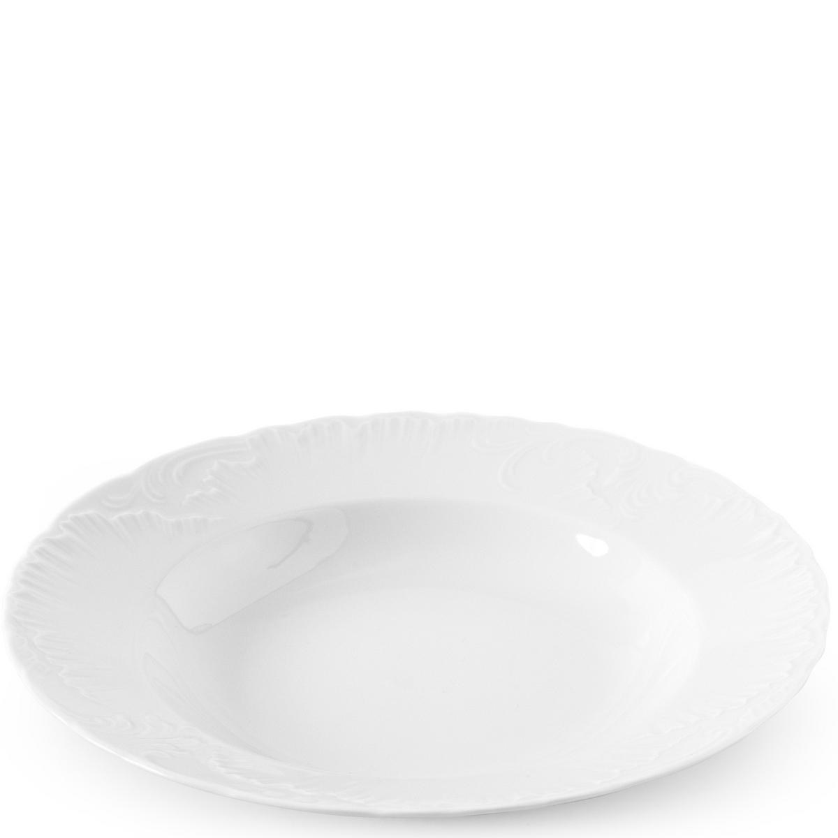 TELLER-SET SUPPENTELLER Cmielow Rococo 6-tlg - Weiß, Keramik (22cm) - KONSIMO®