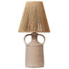 TISCHLEUCHTE Beige Larissos - Beige, Keramik (24/24/51cm) - Beliani