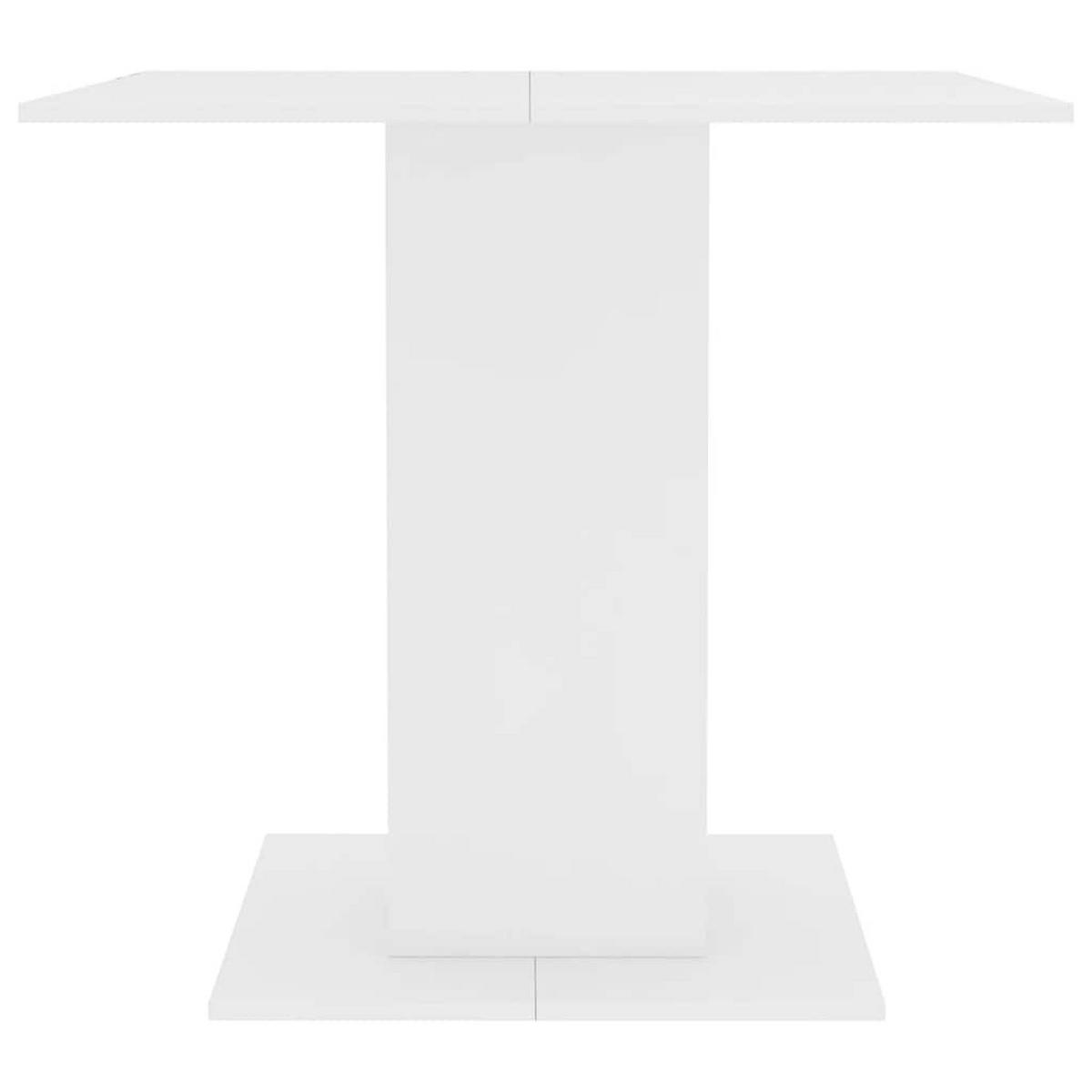 ESSTISCH Weiss 80/80/75 Cm Holzwerkstoff - Weiß, Holzwerkstoff (80/80/75cm) - vidaXL