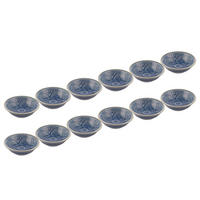 DIPSCHALE (12er Set) Sumatra - Blau, Keramik (9/9/3cm) - Butlers