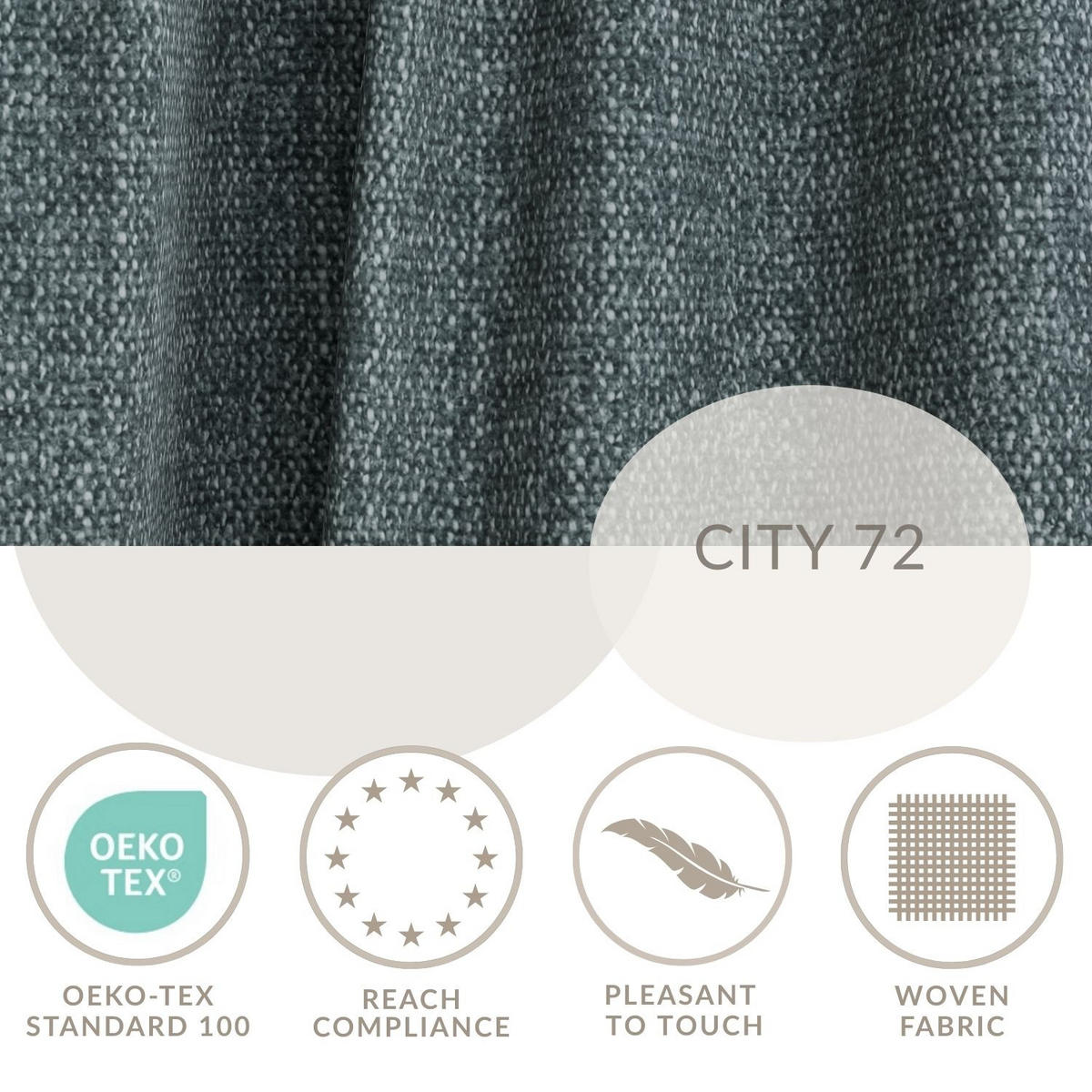 ROZKLÁDACÍ POHOVKA Milos, textil, modrý - modrá/černá, dřevo/kompozitní dřevo (255/70/105cm) - Maison de Reve