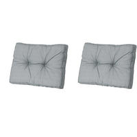 RÜCKENKISSEN Basic 43/73 cm 2er-Set - Grau, Textil (73/8/43cm) - Madison