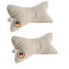 KISSEN Leseknochen Selma 2er Set - Beige, Textil (22/42cm) - Bonvionn