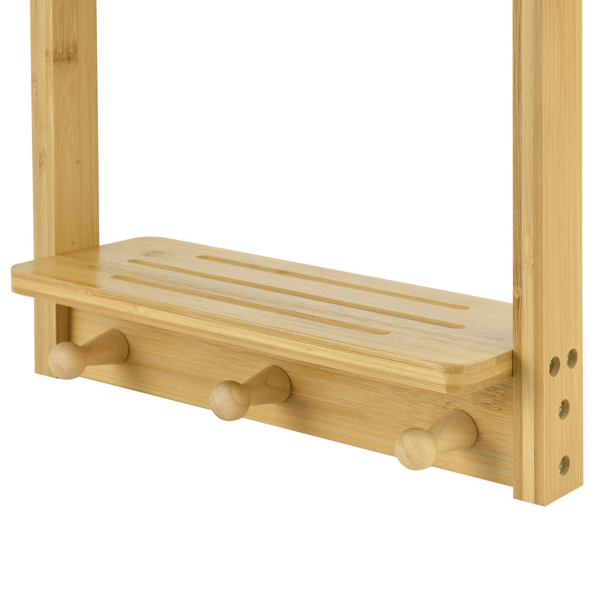 BADEZIMMERREGAL Lidingö - Naturfarben, Holz (28.5/70/10cm) - [en.casa]