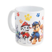 BECHER Paw Patrol Pfoten Keramik Weiß 320 ml - Weiß, Keramik (0.32L) - Paw Patrol