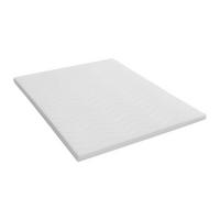TOPPER - 2 Personen - stoff - weiß Koraga - Weiß, Textil (160/200cm) - Vente-Unique