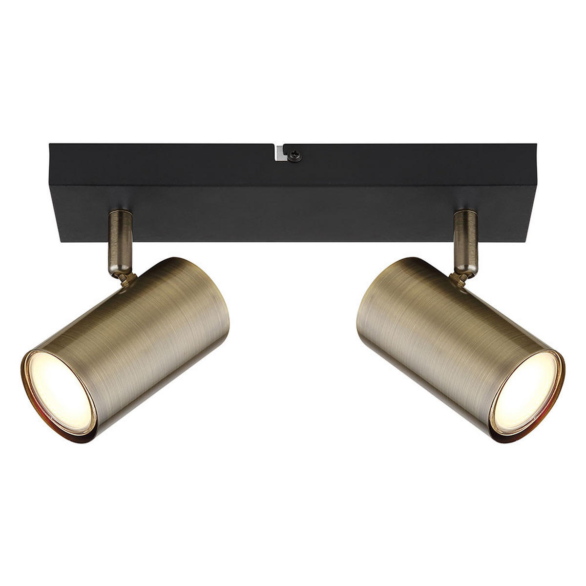 DECKENLEUCHTE Metall Messing gebürstet - Messingfarben, Metall (26/6/12cm) - Globo Lighting