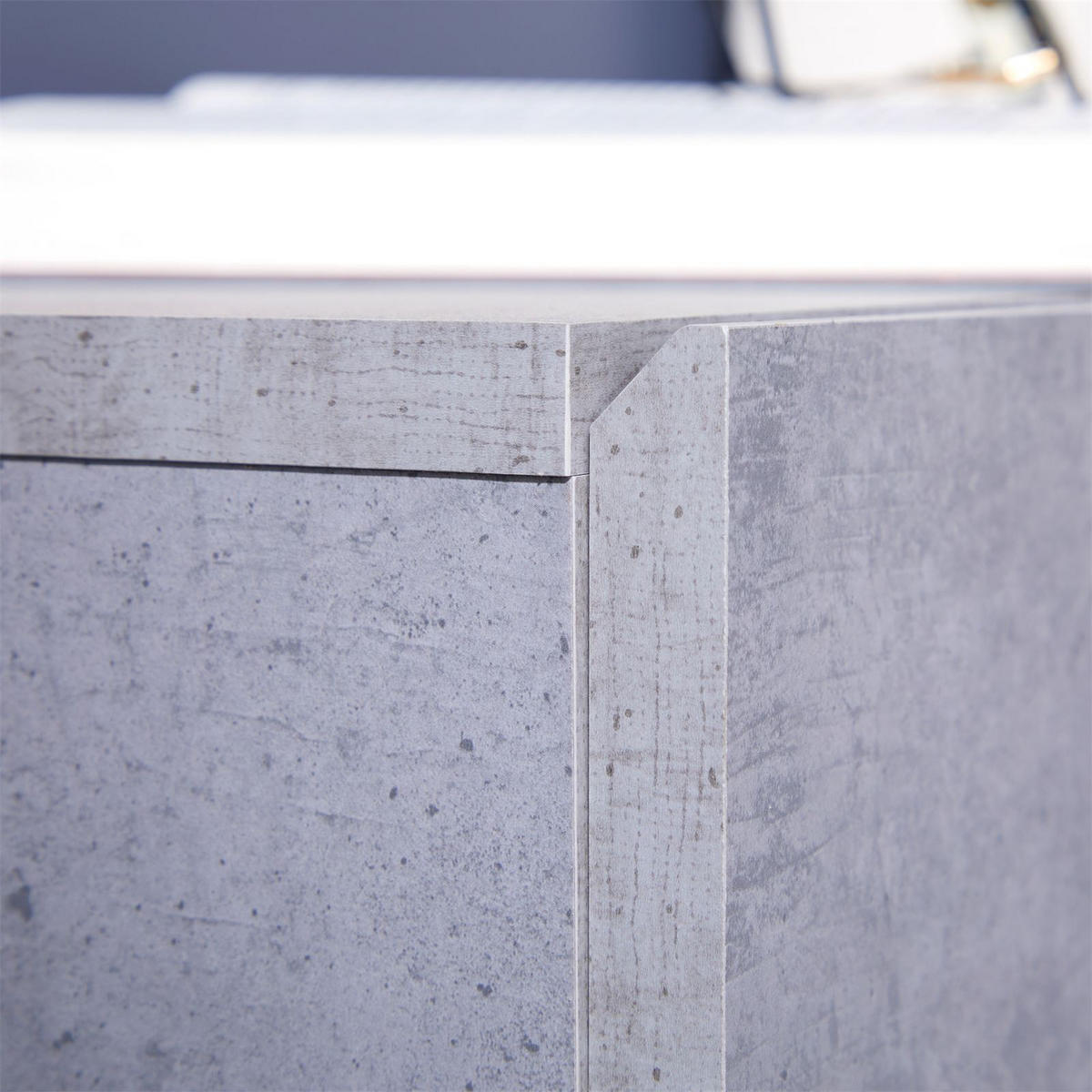 NACHTTISCH ANNE hängend - Hellgrau, Holzwerkstoff (42/14/30cm) - CARO-Möbel