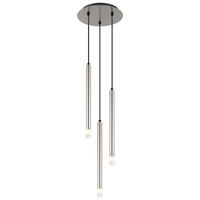 HÄNGELEUCHTE Metall Nickel Matt - Silberfarben, Metall (24/24/120cm) - Globo Lighting