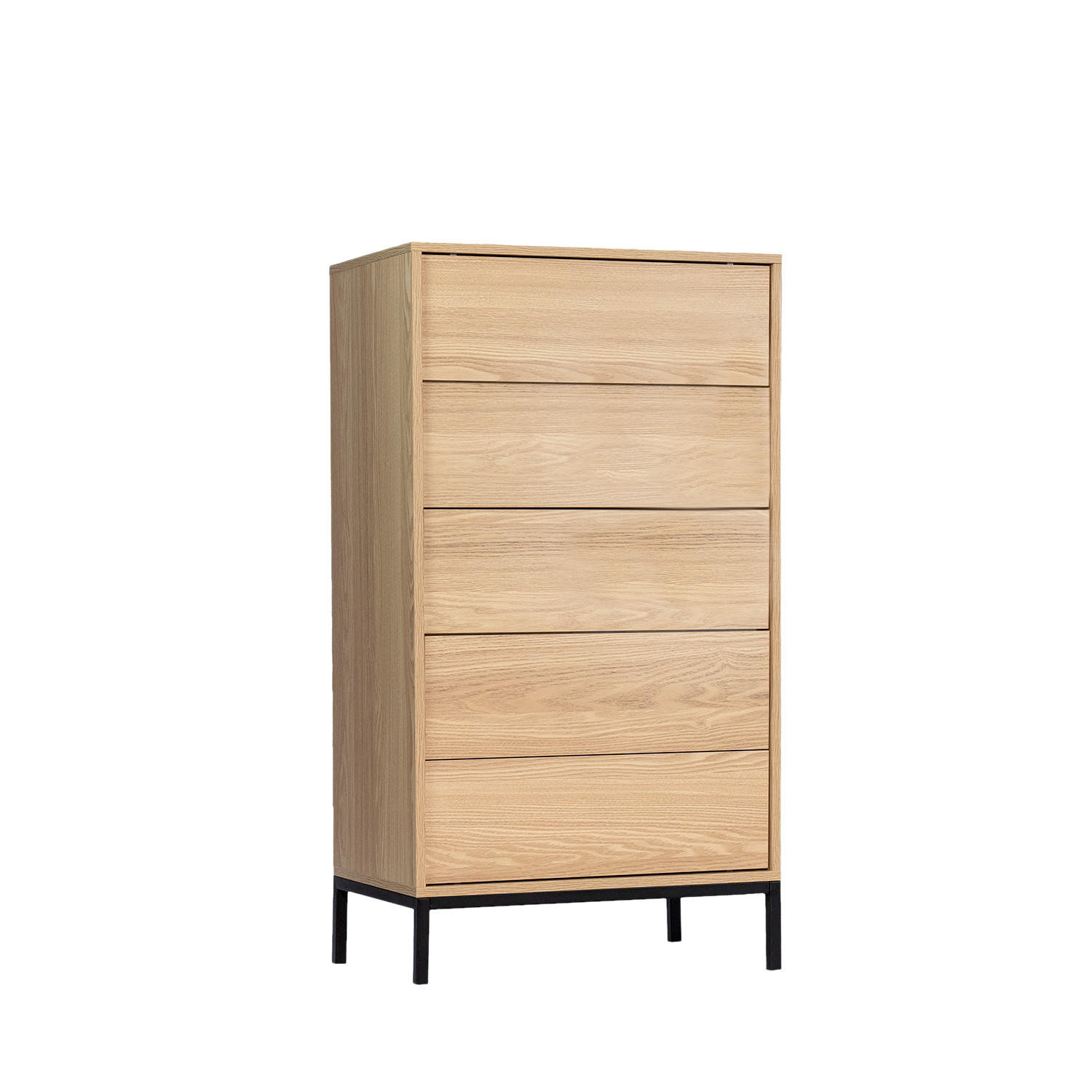 SCHUBLADENSCHRANK Remi Natürlich 60 cm x 110 cm - Naturfarben, Holzwerkstoff (60/110/40cm)