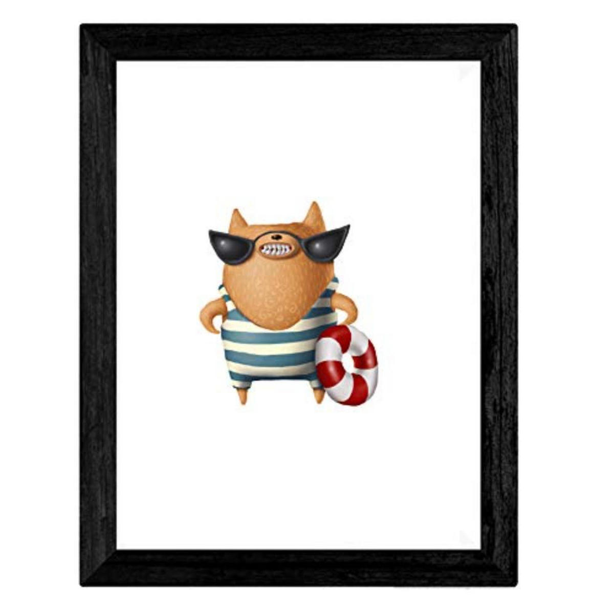 POSTER Set mit 4 Lustige Katzen A3 Rahmenlos - Klar, Papier (29.7/3cm) - Nacnic