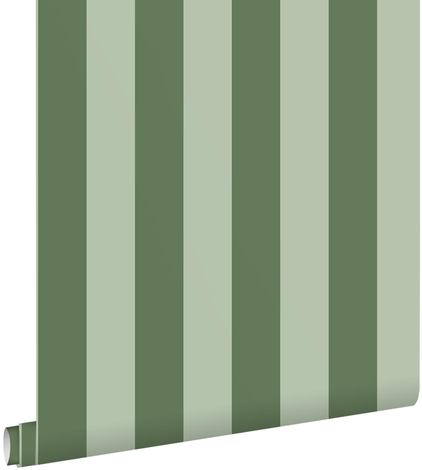 TAPETE Streifenmuster 0.53 x 10.05 m - Grün, Papier (53/1000cm) - ESTAhome