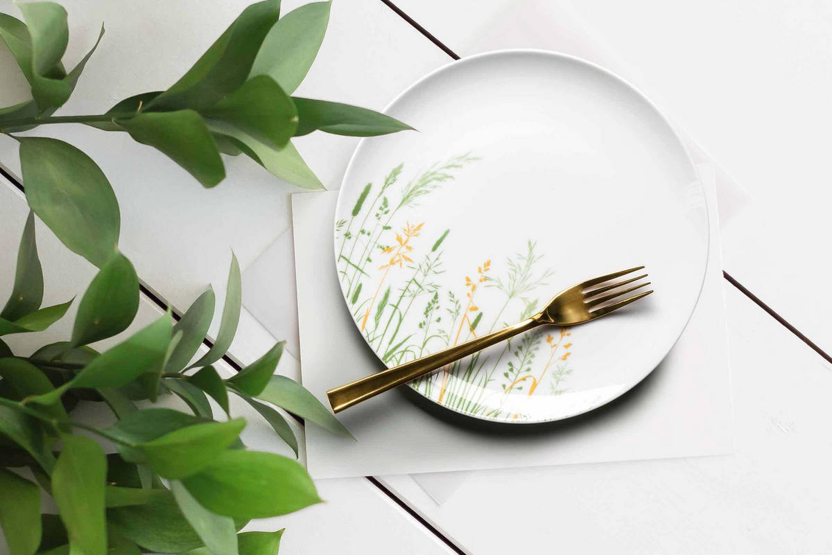 KOMBISERVICE Liberty Meadow Grasses grün 30er Set - Grün, Keramik (1/1/1cm) - Seltmann Weiden