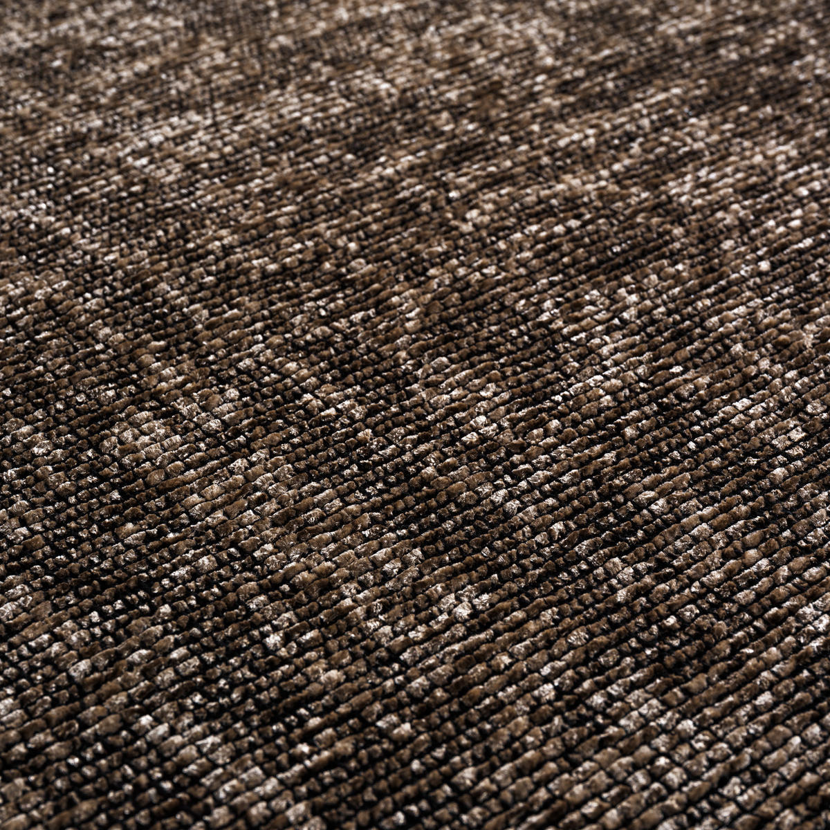 TEPPICH Kurzflor Unicolor Chenille Baumwolle Innen Braun Läufer 80x250 - Braun, Textil (80/250cm) - KADIMA DESIGN