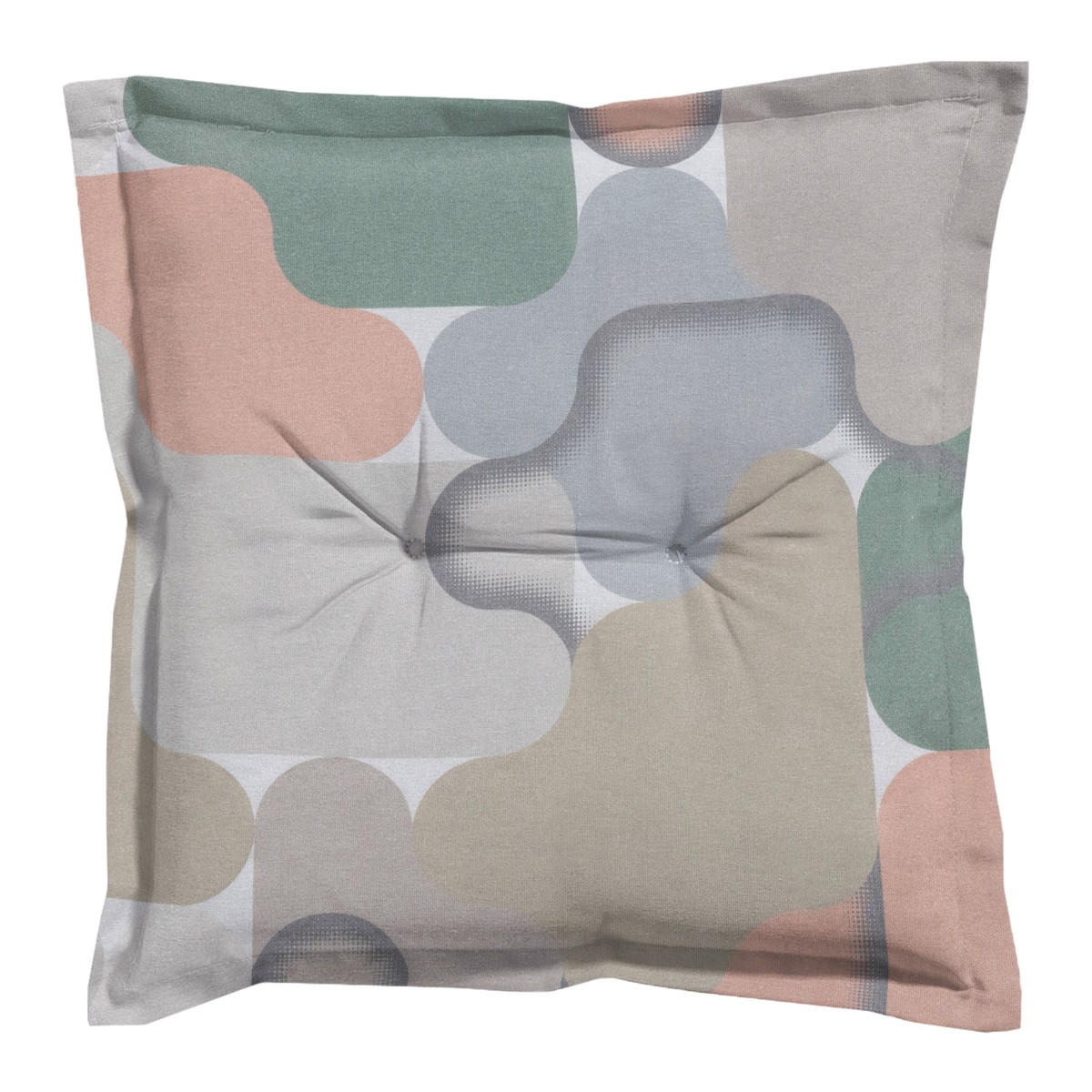 SITZKISSEN Grafi 50/50 cm 4er-Set - Pastellgrün/Rosa, Textil (50/5/50cm) - Madison