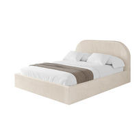 POLSTERBETT mit Bettkasten und Lattenrost, Boxbett ohne Matratze - TIVON 120x200 Beige - Creme, Holzwerkstoff/Textil (120/200cm) - ALTDECOR