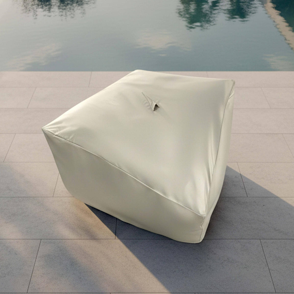 HÜLLE, Beige - Beige, Textil (92/60/92cm) - Oviala